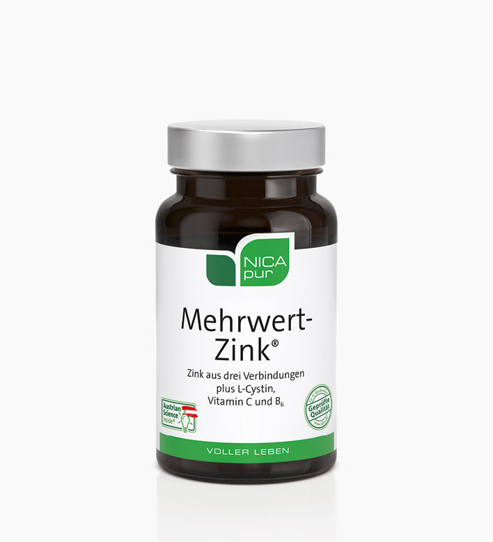 Mehrwert-Zink Nahrungsergänzungsmittel Dose
