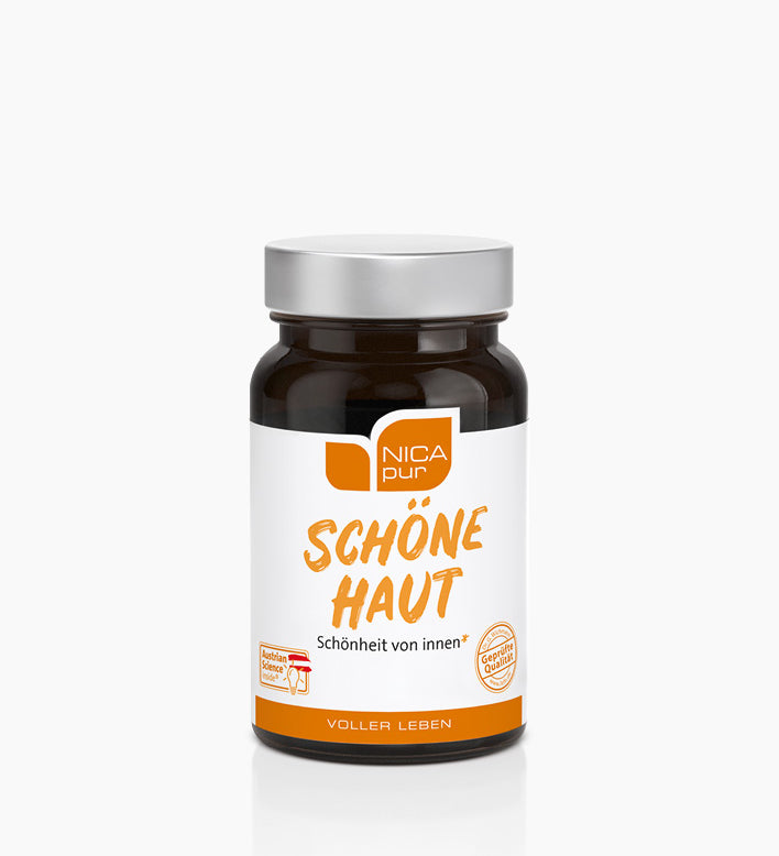 Schöne Haut Nahrungsergänzungsmittel in der Dose