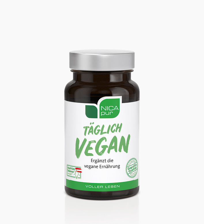 Täglich Vegan Nahrungsergänzungsmitteldose