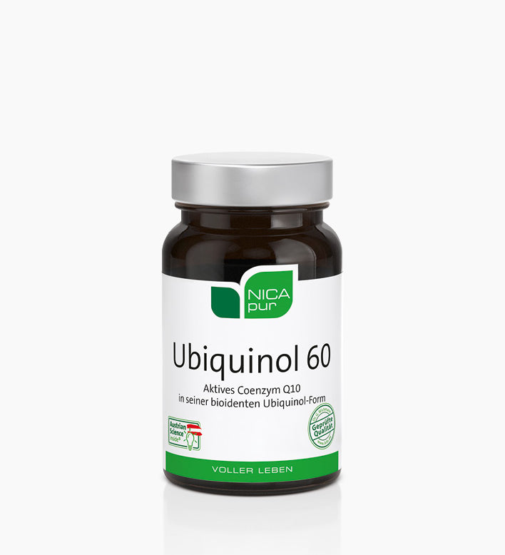 Ubiquinol 60 30 mg Nahrungsergänzung in der Dose