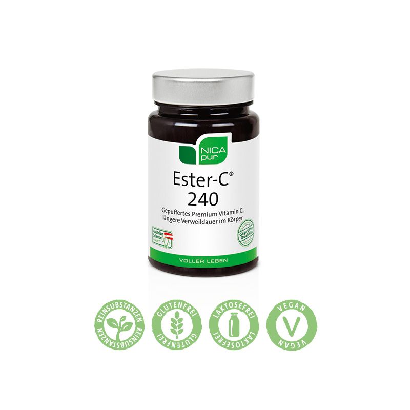 Ester-C mit 240 g Vitamin C - magenfreundliches & gepuffertes Vitamin C - für das Immunsystem