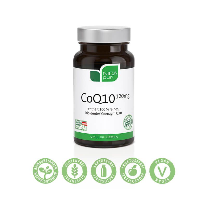 NICApur CoQ10 120 mg - 60 Kapseln - Coenzym Q10